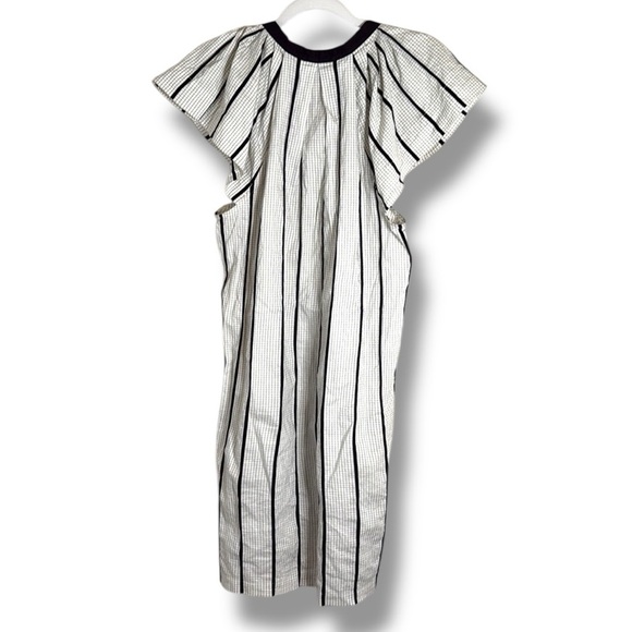 Alysi Crème Cotton/Silk Mini Dress Size 4 - Picture 7 of 7